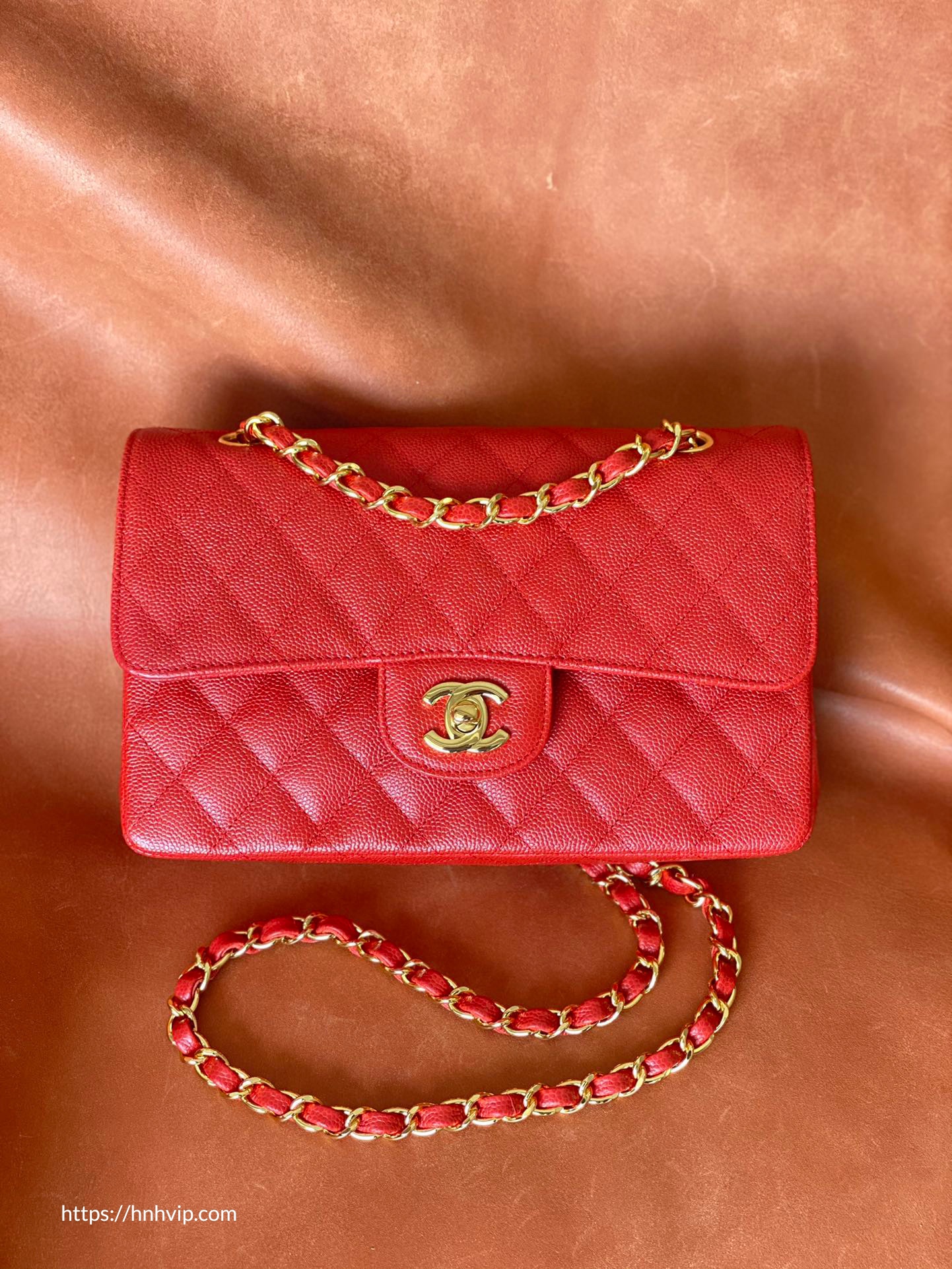 Túi Xách Chanel Classic Flap Bag Medium khóa vàng Centimetvn #47 Túi Xách Chanel Classic Flap Bag Medium khóa vàng Centimetvn